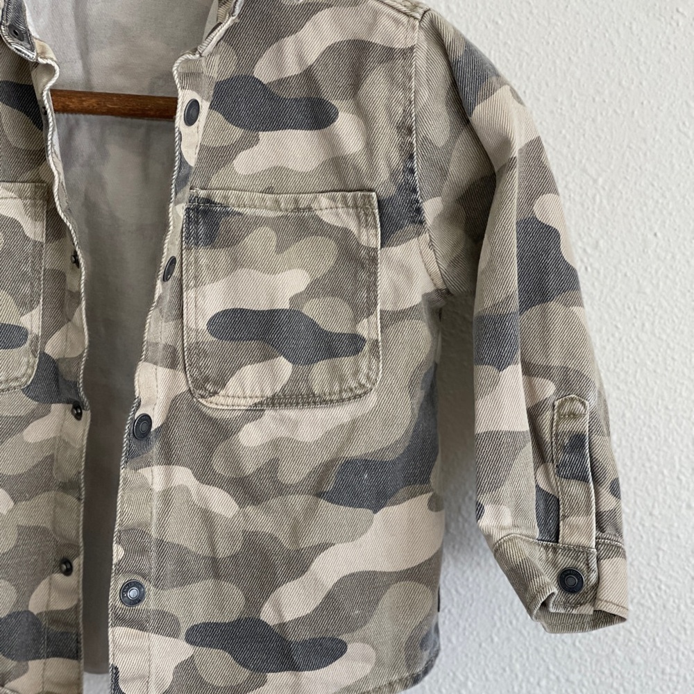 Zara Faded Camo Shacket